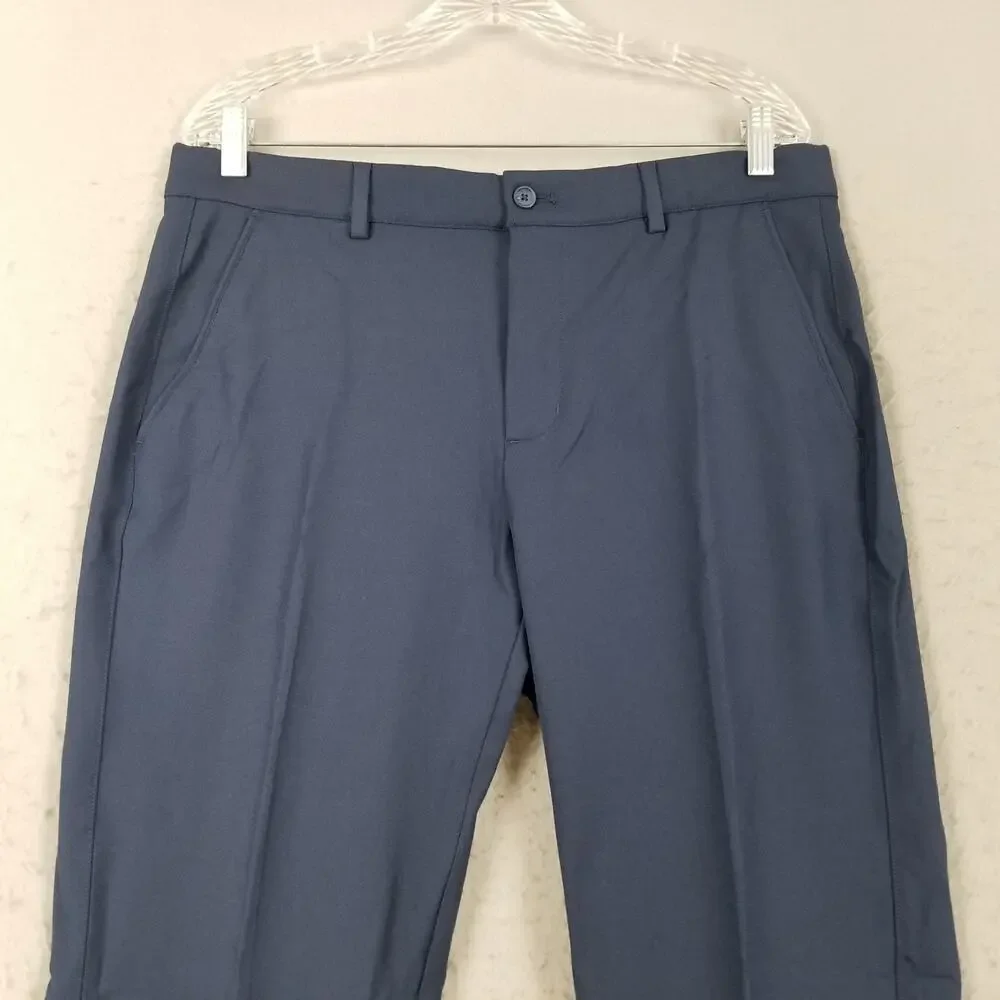 Greg Norman Pants Mens 34x30 Blue Classic Fit‎ Performance PlayDry Golf Stretch